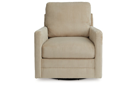 Icaman Sand Swivel Chair from Ashley Furniture - Luna Furniture