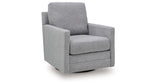 Freybourne Pewter Swivel Accent Chair from Ashley Furniture - Luna Furniture