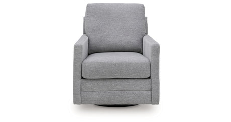 Freybourne Pewter Swivel Accent Chair from Ashley Furniture - Luna Furniture