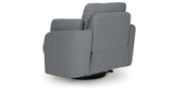 Alainmont Salt and Pepper Swivel Power Recliner from Ashley - Luna Furniture