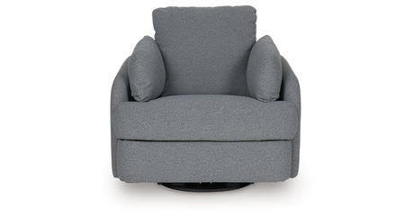 Alainmont Salt and Pepper Swivel Power Recliner from Ashley - Luna Furniture