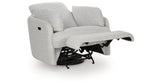 Alainmont Stone Swivel Power Recliner from Ashley - Luna Furniture