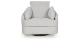 Alainmont Stone Swivel Power Recliner from Ashley - Luna Furniture