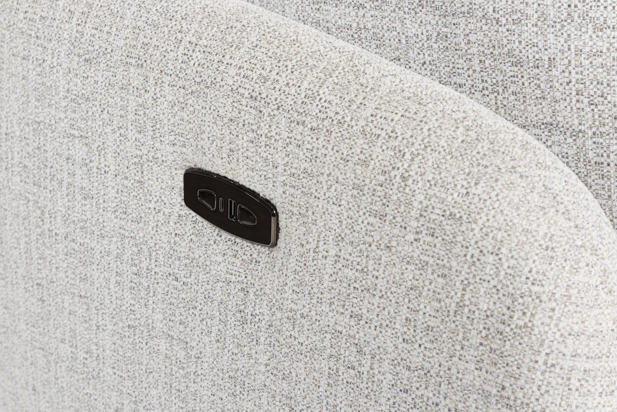 Alainmont Stone Swivel Power Recliner from Ashley - Luna Furniture