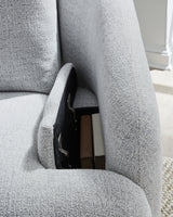 Alainmont Stone Swivel Power Recliner from Ashley - Luna Furniture