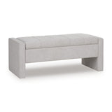Akselman Gray Storage Bench from Ashley - Luna Furniture