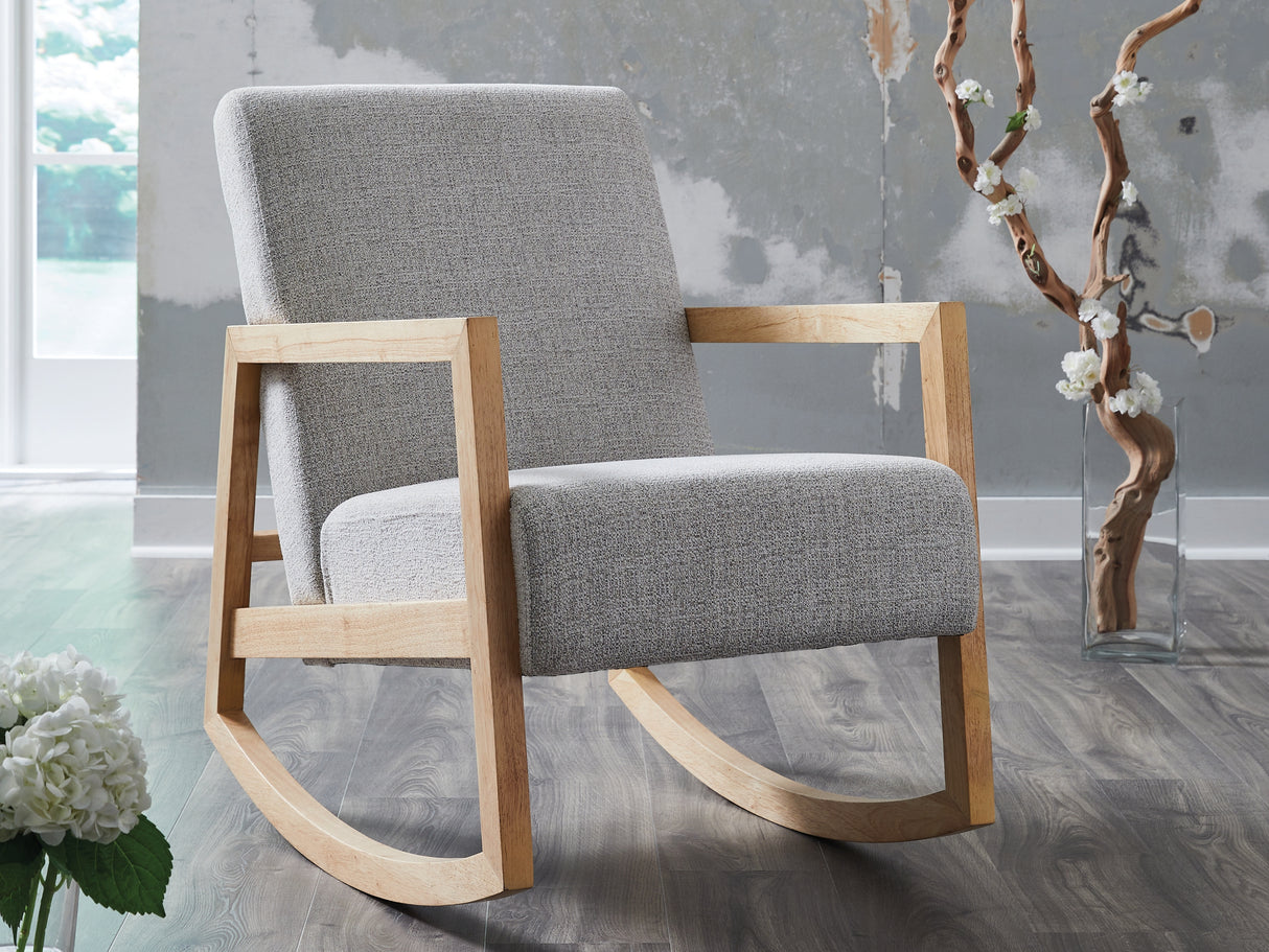 Wychworth Gray/Natural Accent Chair from Ashley Furniture - Luna Furniture