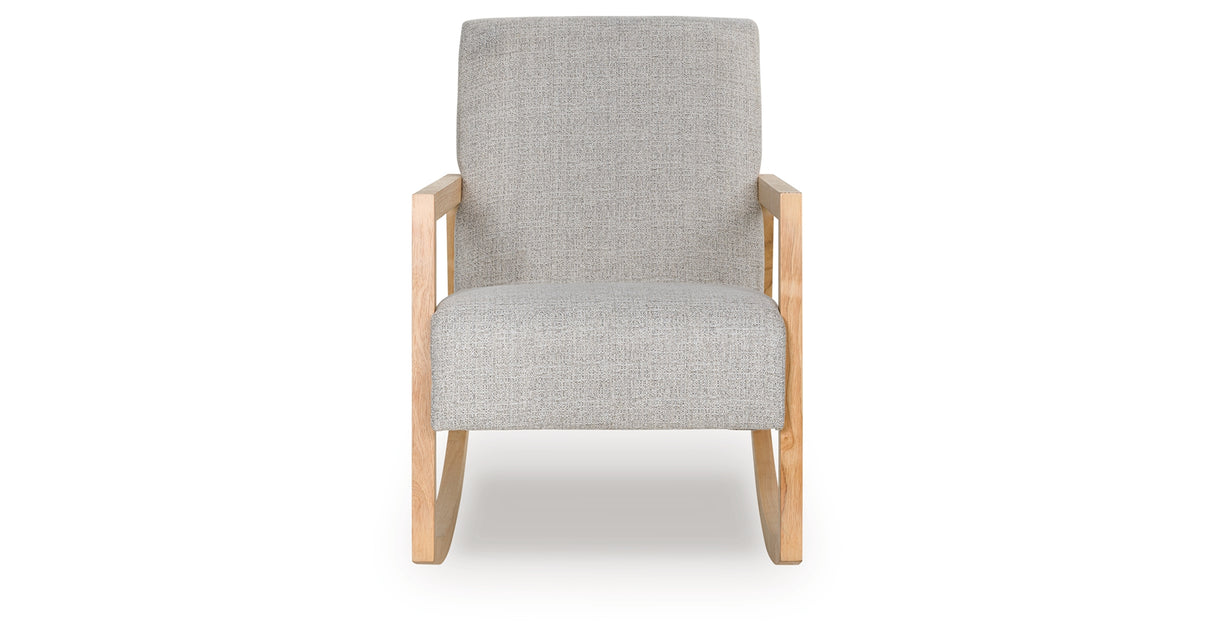 Wychworth Gray/Natural Accent Chair from Ashley Furniture - Luna Furniture