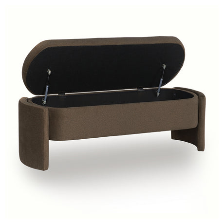 Vavuniya Brown Storage Bench from Ashley - Luna Furniture