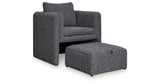 Vreni Charcoal/Black Accent Chair from Ashley - Luna Furniture