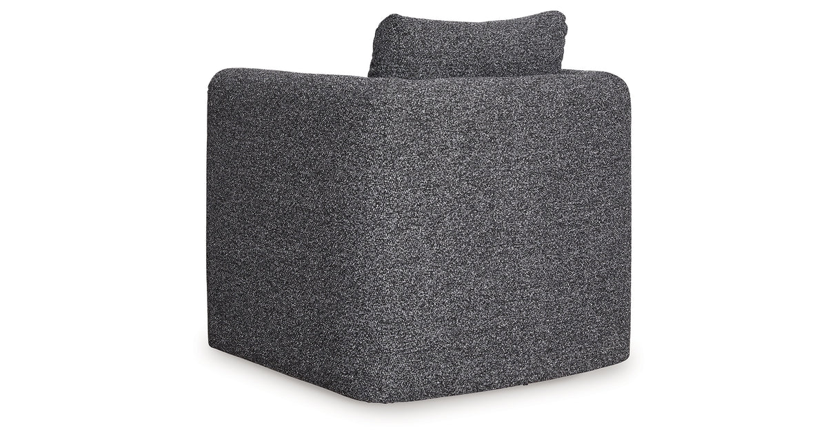 Vreni Charcoal/Black Accent Chair from Ashley - Luna Furniture