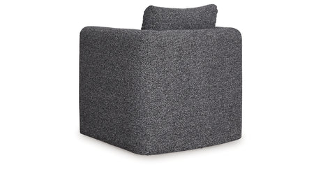 Vreni Charcoal/Black Accent Chair from Ashley - Luna Furniture