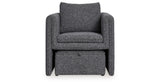 Vreni Charcoal/Black Accent Chair from Ashley - Luna Furniture