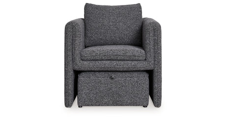 Vreni Charcoal/Black Accent Chair from Ashley - Luna Furniture