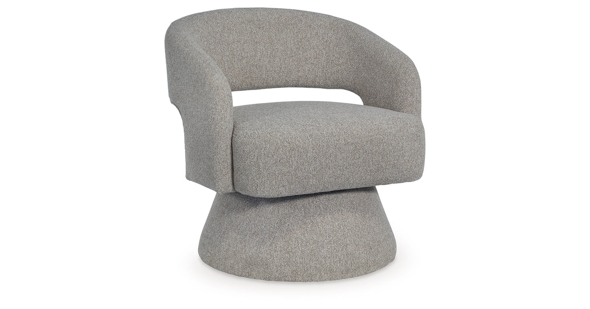 Nashkins Pebble Swivel Accent Chair from Ashley - Luna Furniture