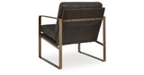 Bradett Dark Brown/Gold Finish Accent Chair from Ashley - Luna Furniture