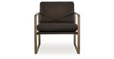 Bradett Dark Brown/Gold Finish Accent Chair from Ashley - Luna Furniture