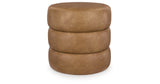 Ummi Caramel Swivel Accent Ottoman from Ashley - Luna Furniture