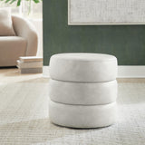 Ummi Bone Swivel Accent Ottoman from Ashley - Luna Furniture