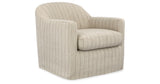Valwick Cream/Brown Swivel Accent Chair from Ashley - Luna Furniture