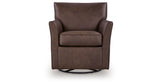 Braydunn Espresso Brown Swivel Glider Accent Chair from Ashley Furniture - Luna Furniture