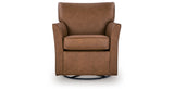 Braydunn Caramel Swivel Glider Accent Chair from Ashley - Luna Furniture