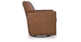 Braydunn Caramel Swivel Glider Accent Chair from Ashley - Luna Furniture