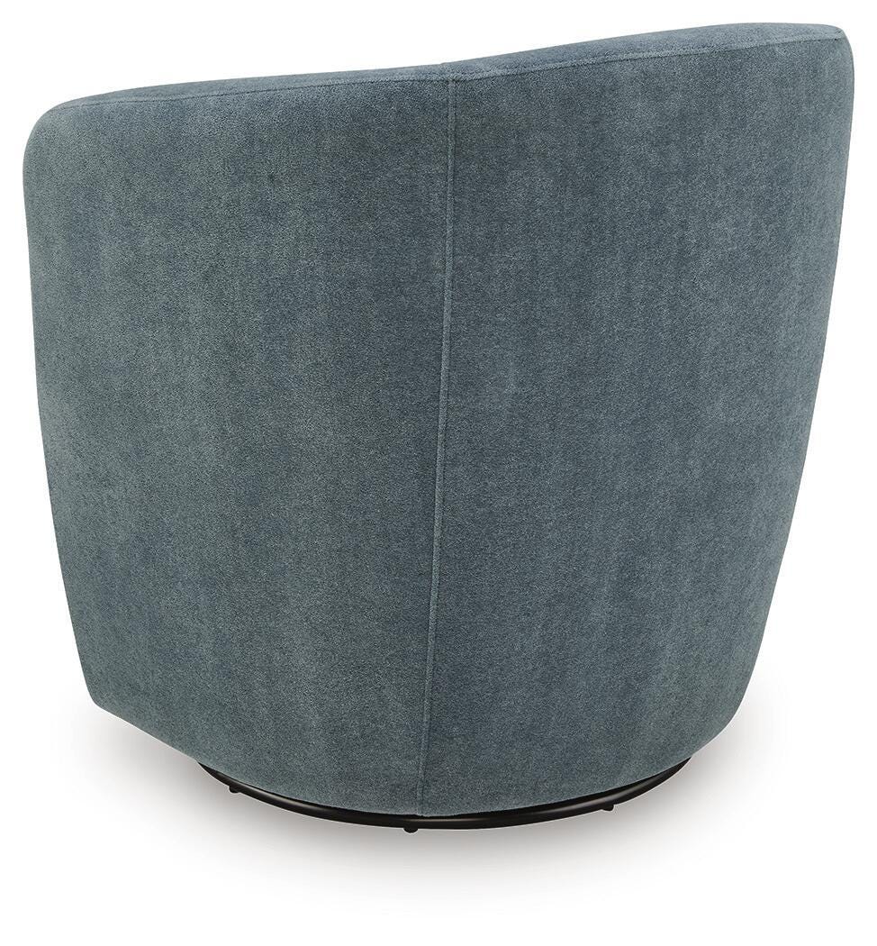 Leemont Mist Swivel Accent Chair from Ashley - Luna Furniture