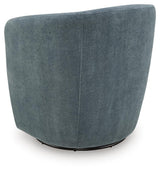 Leemont Mist Swivel Accent Chair from Ashley - Luna Furniture