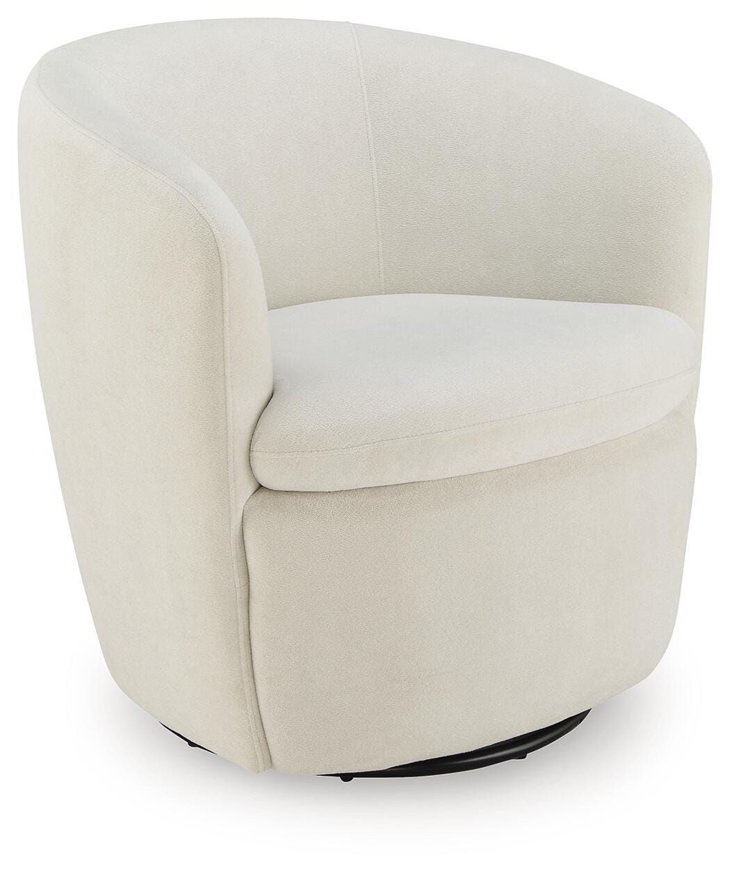 Leemont Snow Swivel Accent Chair from Ashley - Luna Furniture