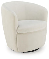 Leemont Snow Swivel Accent Chair from Ashley - Luna Furniture