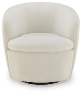 Leemont Snow Swivel Accent Chair from Ashley - Luna Furniture