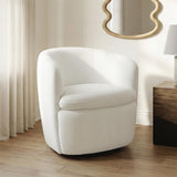 Leemont Snow Swivel Accent Chair from Ashley - Luna Furniture
