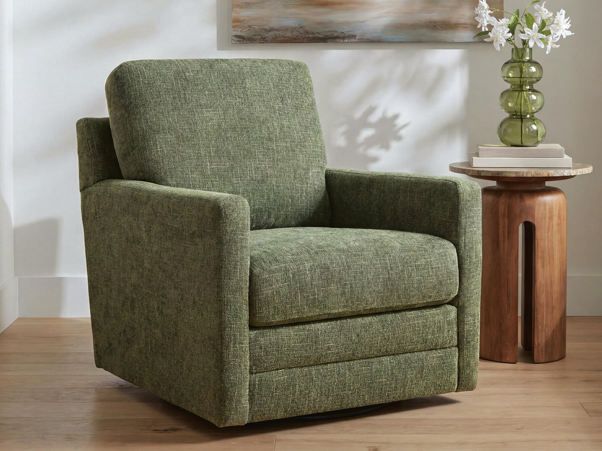 Dishford Evergreen Swivel Accent Chair from Ashley - Luna Furniture