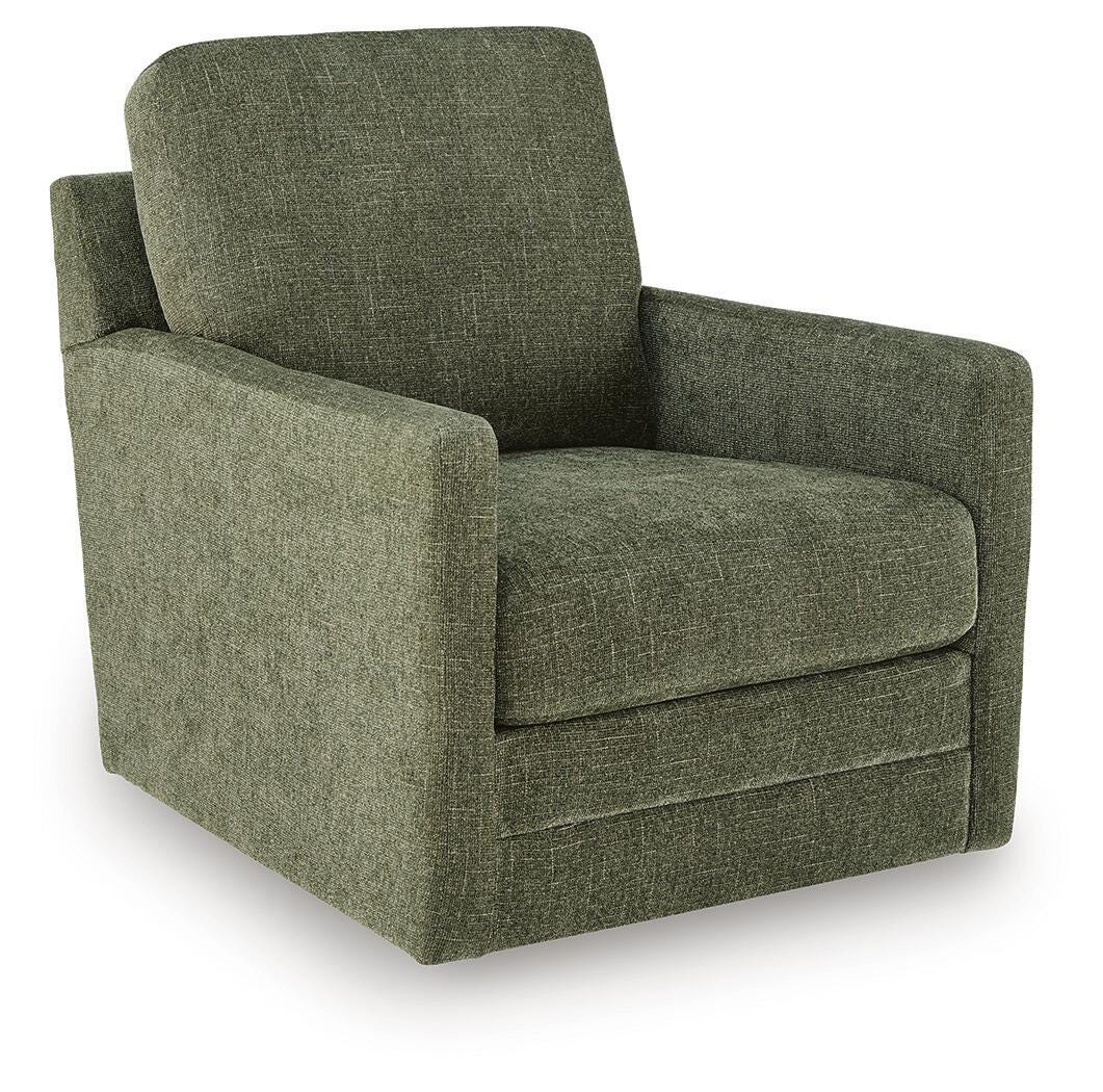 Dishford Evergreen Swivel Accent Chair from Ashley - Luna Furniture