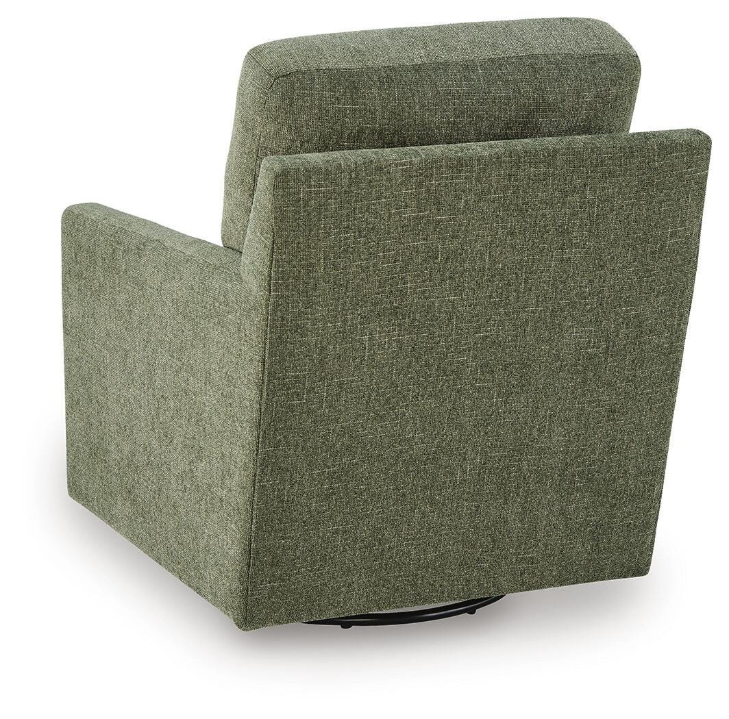 Dishford Evergreen Swivel Accent Chair from Ashley - Luna Furniture