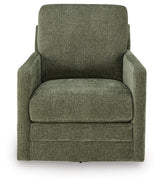 Dishford Evergreen Swivel Accent Chair from Ashley - Luna Furniture