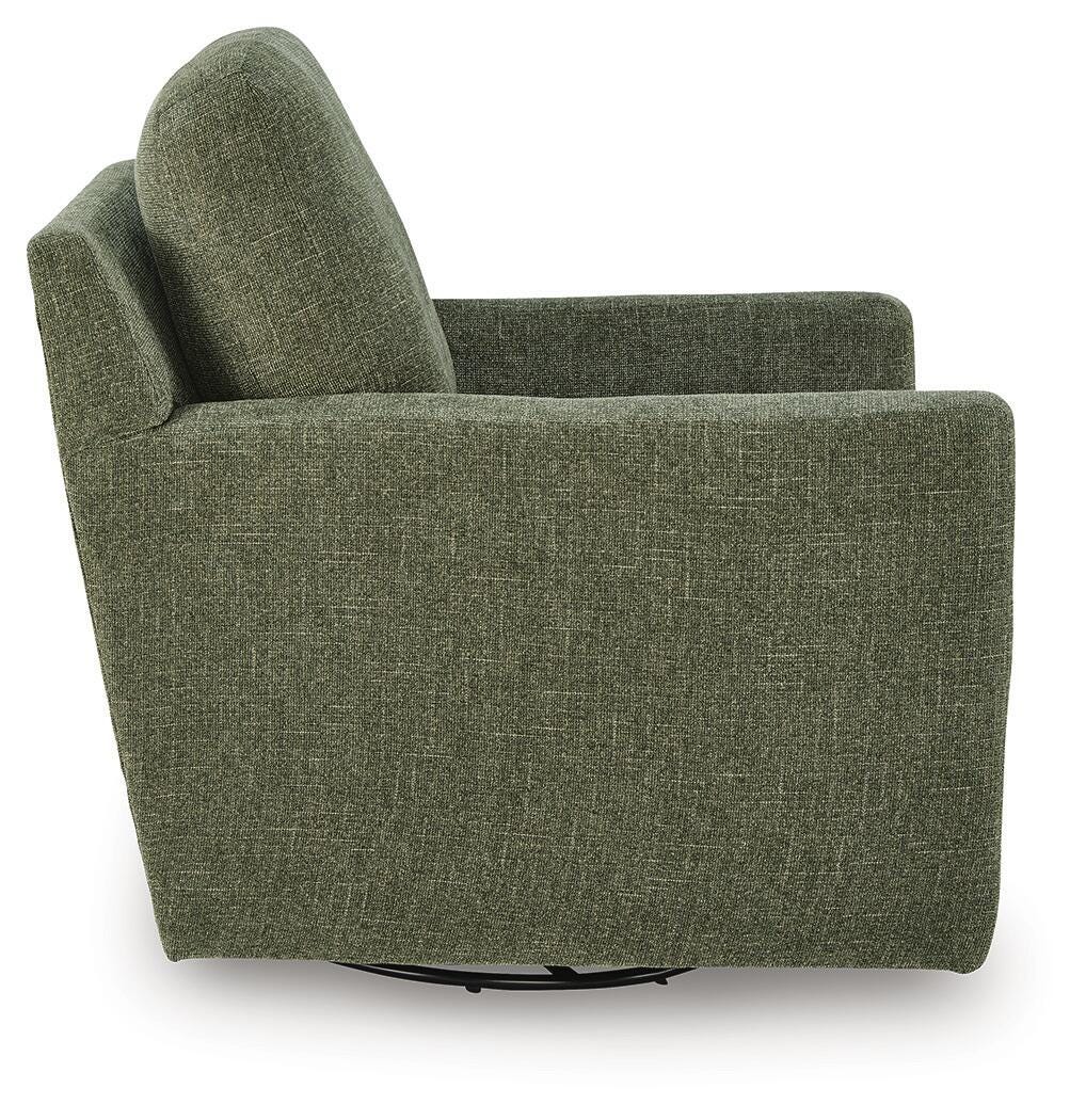 Dishford Evergreen Swivel Accent Chair from Ashley - Luna Furniture