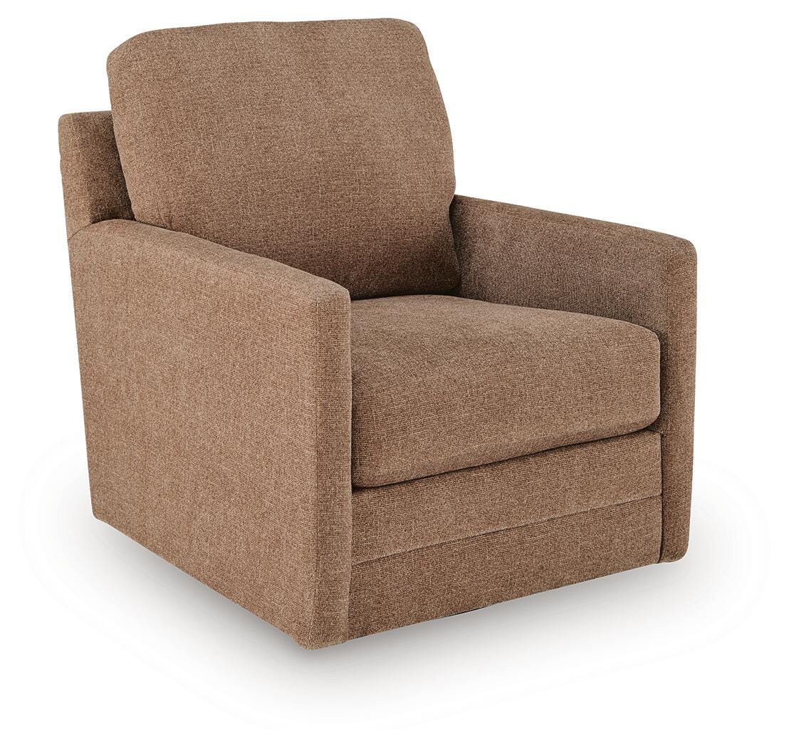 Dishford Cinnamon Swivel Accent Chair from Ashley - Luna Furniture