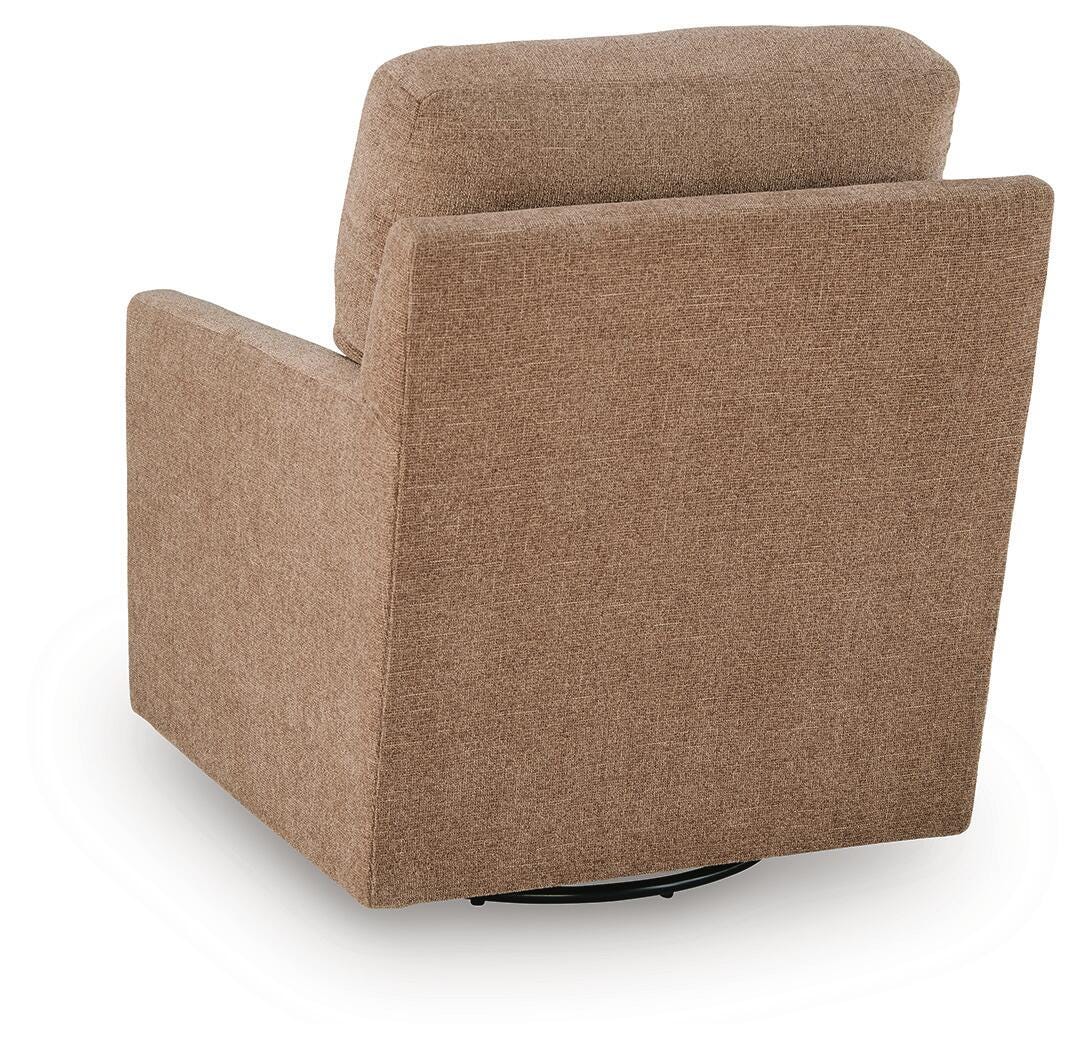 Dishford Cinnamon Swivel Accent Chair from Ashley - Luna Furniture