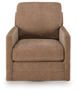 Dishford Cinnamon Swivel Accent Chair from Ashley - Luna Furniture