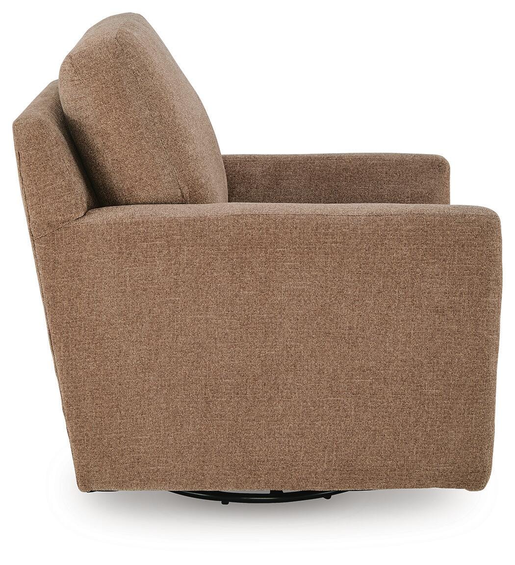 Dishford Cinnamon Swivel Accent Chair from Ashley - Luna Furniture
