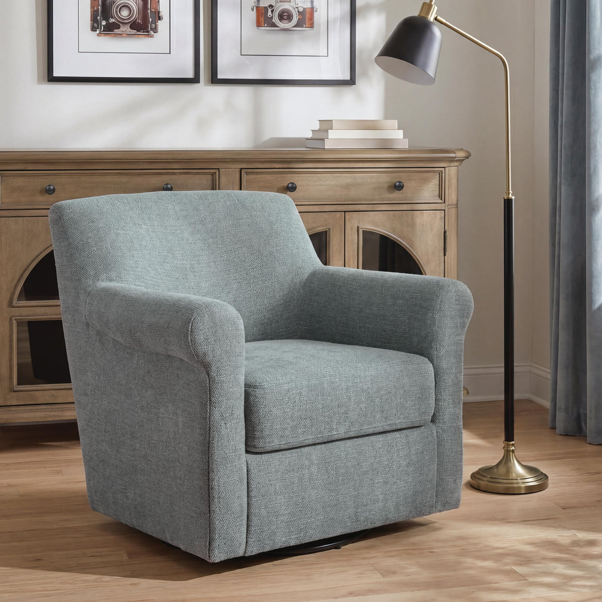 Horlando Oxford Swivel Accent Chair from Ashley - Luna Furniture
