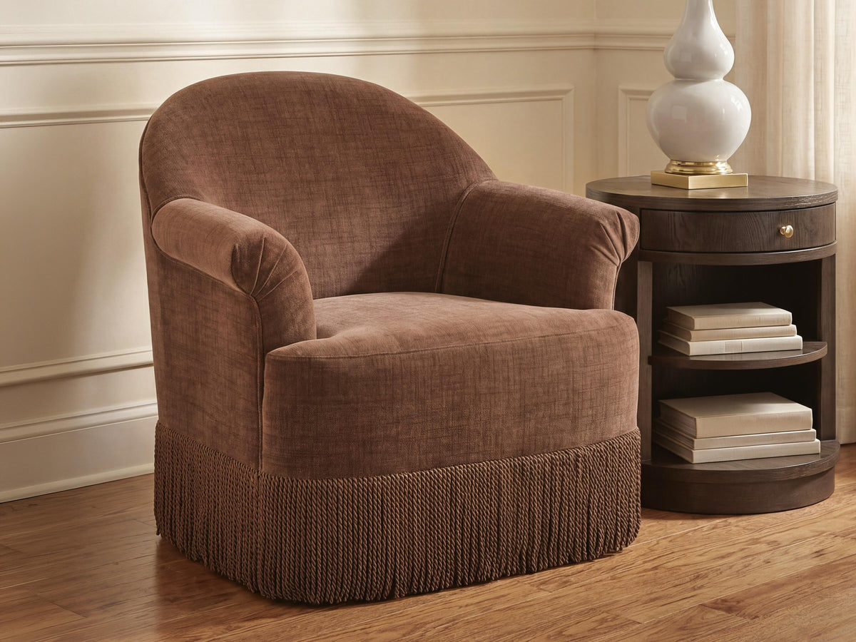 Jeanwell Clay Swivel Accent Chair from Ashley - Luna Furniture