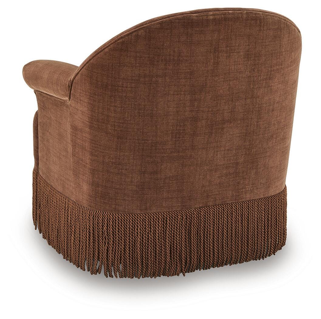 Jeanwell Clay Swivel Accent Chair from Ashley - Luna Furniture