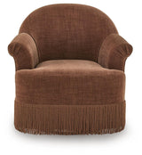 Jeanwell Clay Swivel Accent Chair from Ashley - Luna Furniture