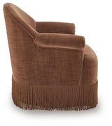 Jeanwell Clay Swivel Accent Chair from Ashley - Luna Furniture