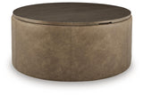 Bethanstone Warm Brown Storage Ottoman from Ashley - Luna Furniture