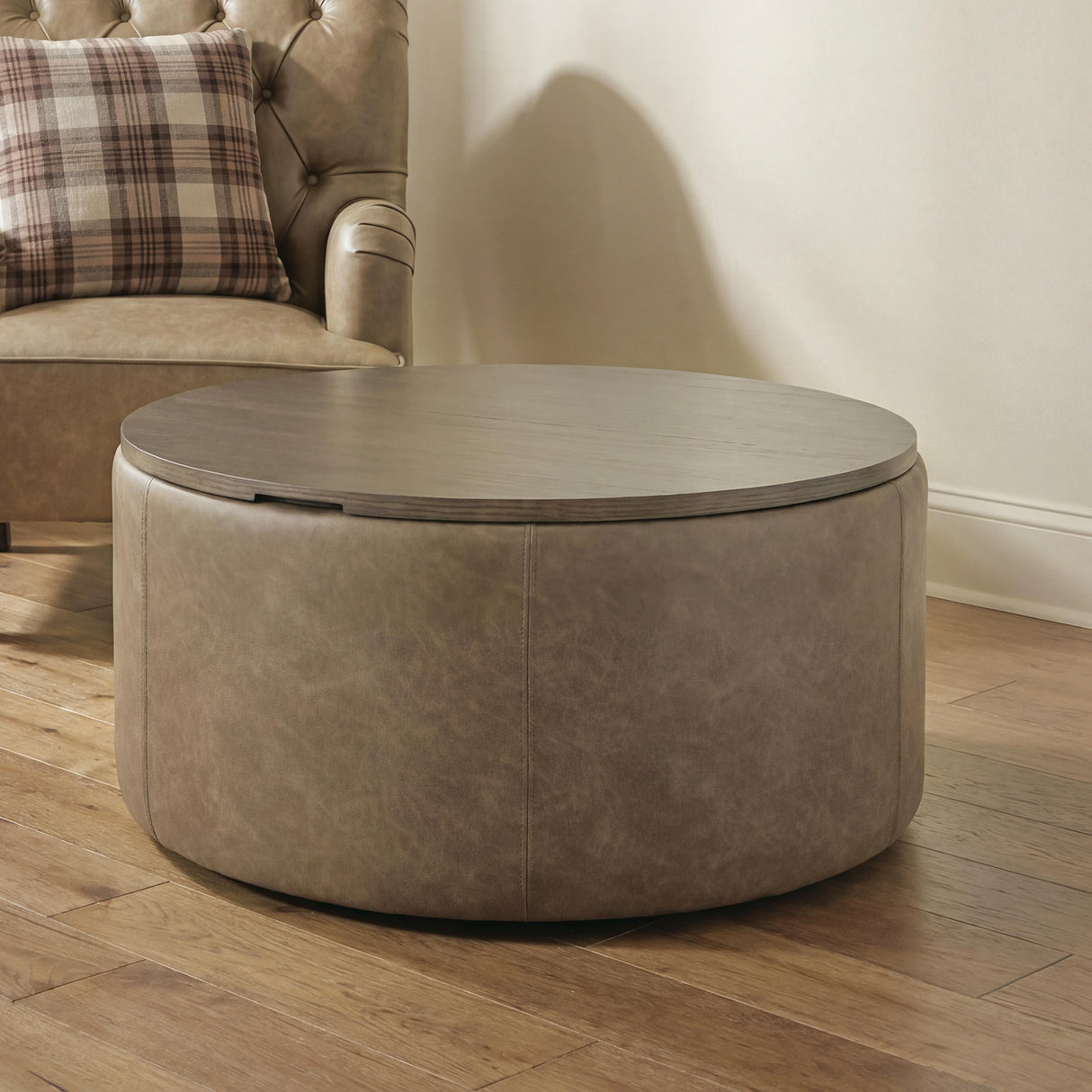 Bethanstone Warm Brown Storage Ottoman from Ashley - Luna Furniture