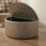 Bethanstone Warm Brown Storage Ottoman from Ashley - Luna Furniture